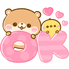 [LINEスタンプ] 動く♡こつめ♡かわうそ