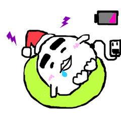 [LINEスタンプ] アイちゃん（夜Ver．）