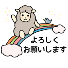 [LINEスタンプ] ヒツジちゃんと小鳥ちゃんの日常2(byJW)