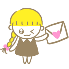 [LINEスタンプ] 黄色の女の子