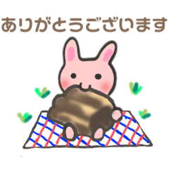 [LINEスタンプ] カヌレが大好きなウサギさん2の画像（メイン）