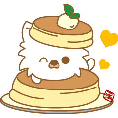 [LINEスタンプ] わんこ日和(白チワワ)