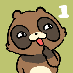[LINEスタンプ] たぬきのたぬちゃん