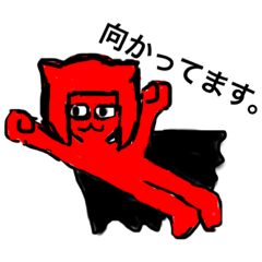[LINEスタンプ] 猫みたいな赤い女の子2