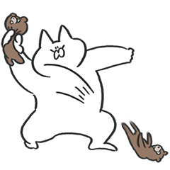 [LINEスタンプ] ねこのたもつくん その2