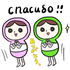 [LINEスタンプ] ロシア語⭐︎春色マトリョーシカ