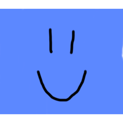 [LINEスタンプ] 青い人間1