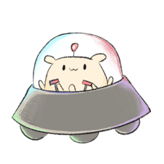 [LINEスタンプ] UFO Tako