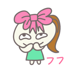 [LINEスタンプ] ピンクリボンエリ。