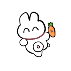 [LINEスタンプ] てきとうさぎとそのなかまたち