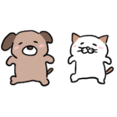 [LINEスタンプ] いぬころにゃんころ 第二弾