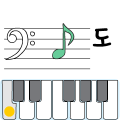 [LINEスタンプ] ピアノ鍵盤1