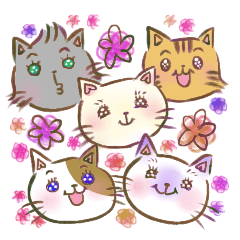 [LINEスタンプ] ほっこり猫ちゃんず