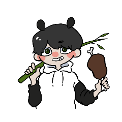 [LINEスタンプ] 雑食パンダ