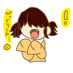 [LINEスタンプ] 歯が三角の子