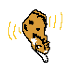 [LINEスタンプ] 猫のドット絵スタンプ