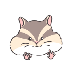 [LINEスタンプ] かわいい小動物さんたち（シマリス多め）