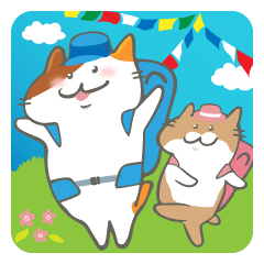 [LINEスタンプ] 猫のふぐぼん ω 登山＆アウトドア