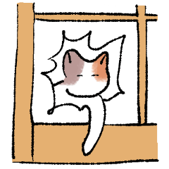 [LINEスタンプ] いろんな形状ねこ