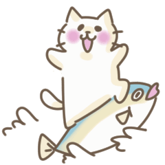 [LINEスタンプ] ねこのまうまうとブリのブリトニー7