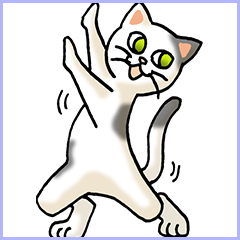 [LINEスタンプ] 踊る猫 その2