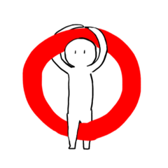 [LINEスタンプ] 白の自由人