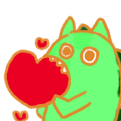 [LINEスタンプ] はらぺこきょうりゅう君