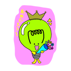 [LINEスタンプ] 電球のケットくん☆