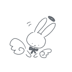 [LINEスタンプ] 天使うさぎちゃんのスタンプ