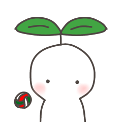 [LINEスタンプ] バレーボールふたばちゃん