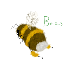 [LINEスタンプ] 蜜大好きミツバチの画像（メイン）