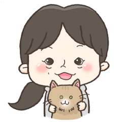 [LINEスタンプ] フルートの女の子とねこのムギ