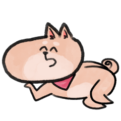 [LINEスタンプ] かわいい顔してうざい犬