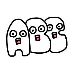 [LINEスタンプ] 驚き顔のアルファベットたちの叫び