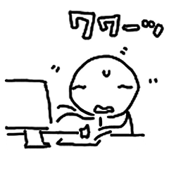 [LINEスタンプ] ふにゃふにゃはたらく人1