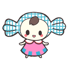 [LINEスタンプ] おかしカンパニー公式キャラクター あめ子