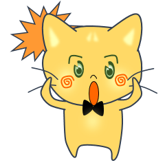 [LINEスタンプ] ねこまるぴょん（黄色い猫）の動くスタンプの画像（メイン）
