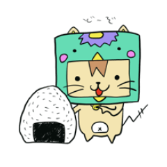 [LINEスタンプ] ねこカッパのゆるスタンプ①