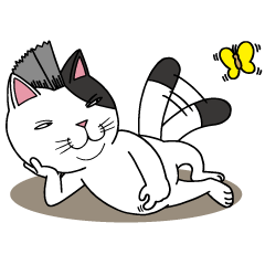 [LINEスタンプ] グレ（猫）