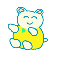 [LINEスタンプ] はっさくまの日常（ちょいでか）