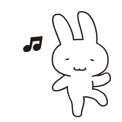 [LINEスタンプ] 動くほんわかラビちゃん