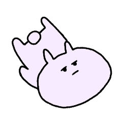 [LINEスタンプ] シュールなうさぎ1