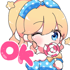 [LINEスタンプ] きらきらかわいいおんなのこたち