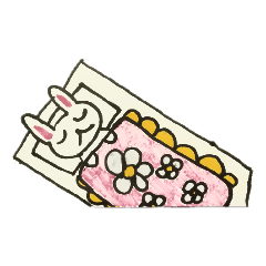 [LINEスタンプ] よつななウサギ (シリーズ1)