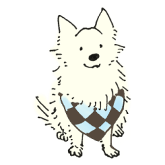 [LINEスタンプ] 栗色わんこ