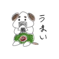 [LINEスタンプ] おにぎりいぬのスタンプ