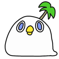 [LINEスタンプ] 白い島鳥
