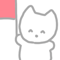 [LINEスタンプ] はたを持ったどうぶつたち