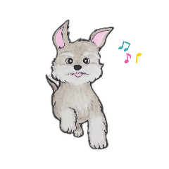 [LINEスタンプ] I  love  Schnauzer