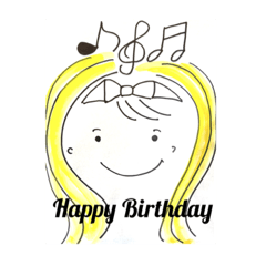 [LINEスタンプ] カラフルなお誕生日